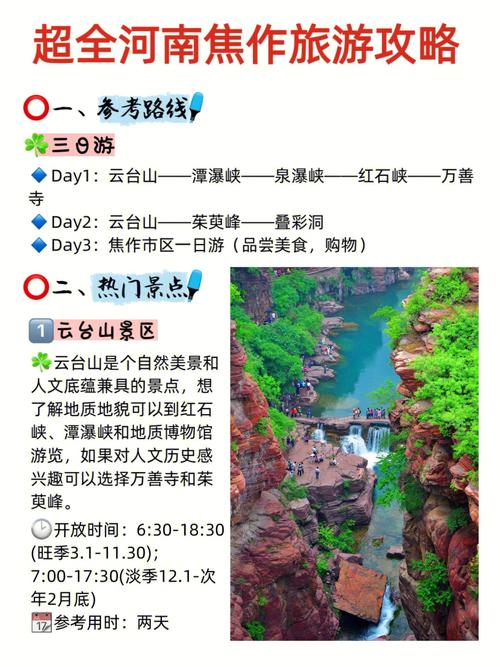 焦作旅游景点推荐_河南焦作旅游景点