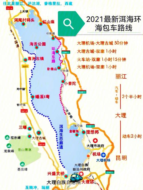 大理洱海旅游攻略必去景点_大理洱海旅游攻略必去景点路线图